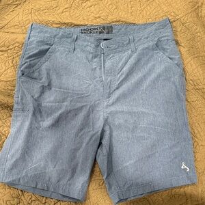 Hook & Tackle Men's Light Blue Flat Front Shorts